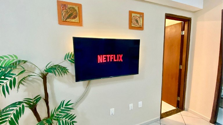 Terrazzo 110 Ponta Negra Praia Flat - NBI - 54 m2 - Smart Tv