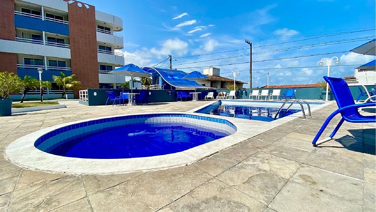 Terrazzo 110 Ponta Negra Praia Flat - NBI - 54 m2 - Smart Tv