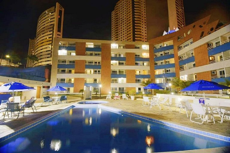Terrazzo 110 Ponta Negra Praia Flat - NBI - 54 m2 - Smart Tv
