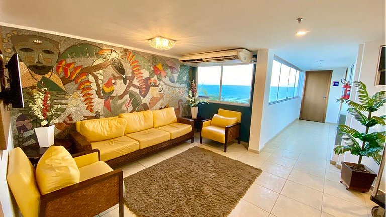 Terrazzo 110 Ponta Negra Praia Flat - NBI - 54 m2 - Smart Tv