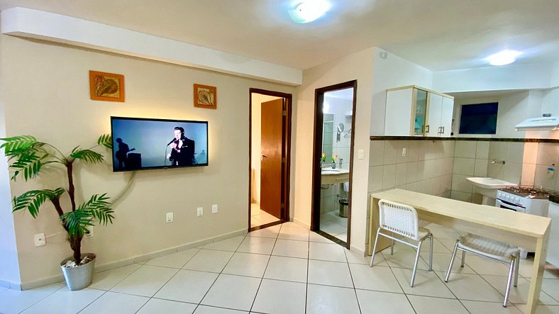 Terrazzo Ponta Negra Flat 110 - NBI - 54 m2 - Smart Tv
